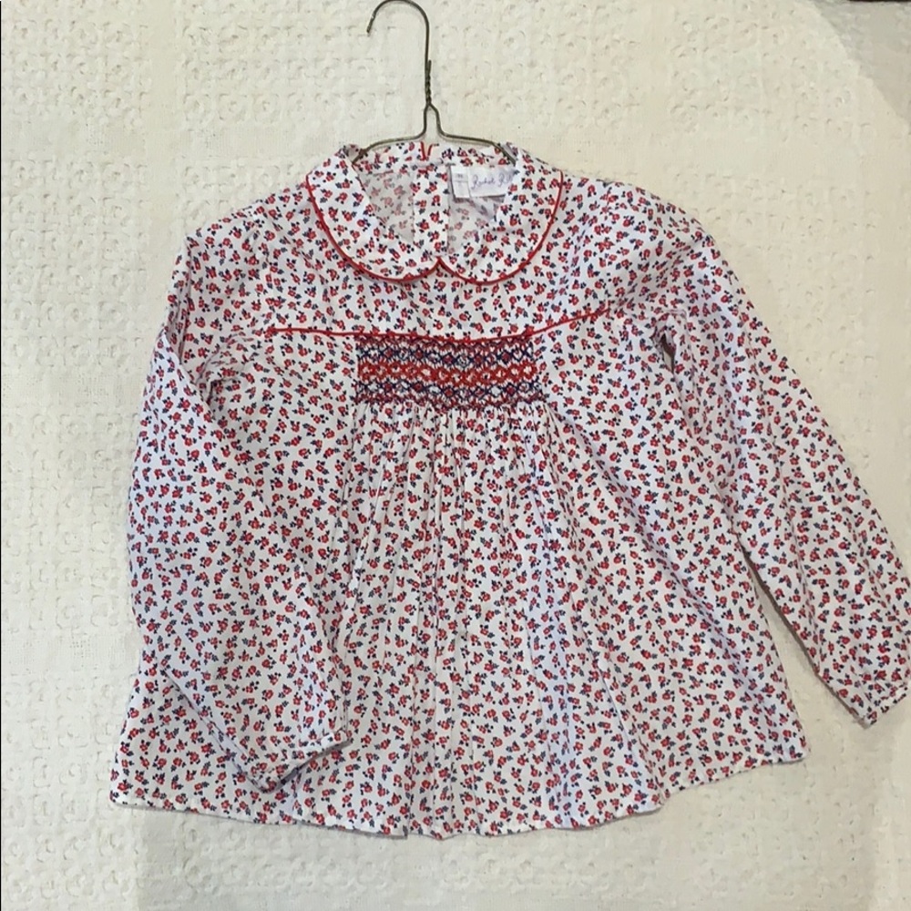 Smocked Rachel Riley Girls Blouse